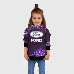 Толстовка-худи детская Праздничный Ford, цвет: 3D-черный — фото 2