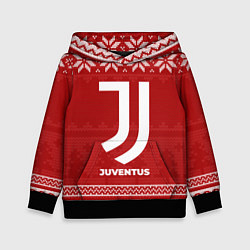 Толстовка-худи детская Новогодний Juventus, цвет: 3D-черный