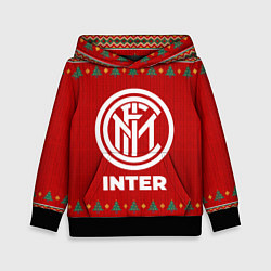Толстовка-худи детская Inter new year, цвет: 3D-черный