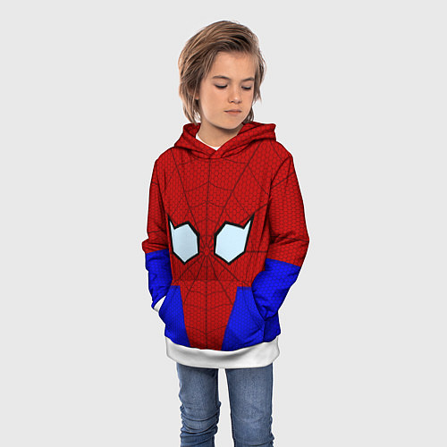 Детская толстовка Spider-Man - eyes / 3D-Белый – фото 3