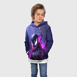 Толстовка-худи детская Neon Venom - Rain, цвет: 3D-белый — фото 2