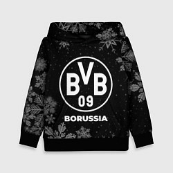 Толстовка-худи детская Снежный Borussia, цвет: 3D-черный