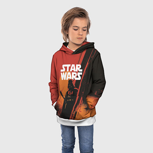Детская толстовка Darth Vader - Star Wars / 3D-Белый – фото 3