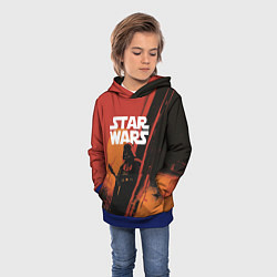 Толстовка-худи детская Darth Vader - Star Wars, цвет: 3D-синий — фото 2