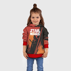 Толстовка-худи детская Darth Vader - Star Wars, цвет: 3D-красный — фото 2
