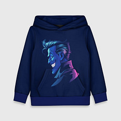 Толстовка-худи детская Joker gradient, цвет: 3D-синий
