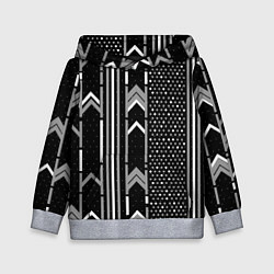 Детская толстовка Закулисье чёрно-белое