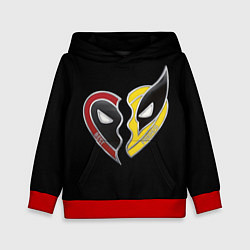 Детская толстовка Deadpool and Wolverine best friends