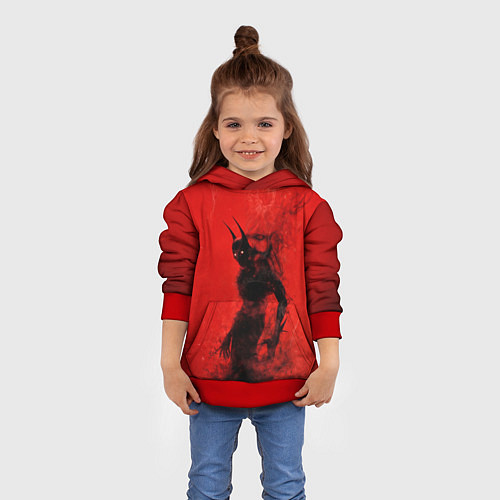 Детская толстовка Evil Batman / 3D-Красный – фото 4