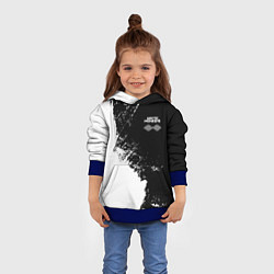 Толстовка-худи детская Arctic Monkeys - лого, цвет: 3D-синий — фото 2