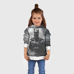 Толстовка-худи детская Бэтмен в дыму, цвет: 3D-белый — фото 2