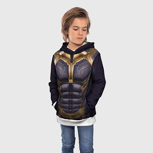 Детская толстовка Костюм Таноса из мстителей / 3D-Белый – фото 3