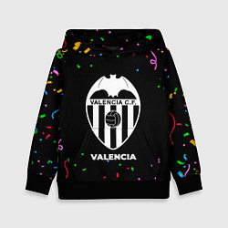 Толстовка-худи детская Valencia конфети, цвет: 3D-черный