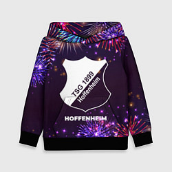 Толстовка-худи детская Праздничный Hoffenheim, цвет: 3D-черный