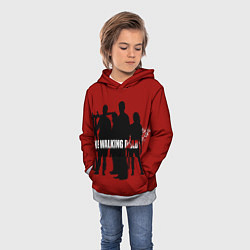 Толстовка-худи детская Ходячие, цвет: 3D-меланж — фото 2
