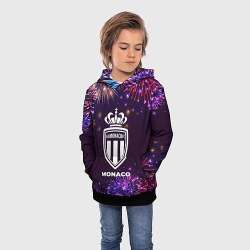 Детская толстовка Праздничный Monaco / 3D-Черный – фото 3