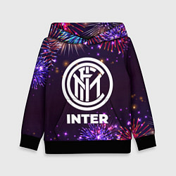 Толстовка-худи детская Праздничный Inter, цвет: 3D-черный