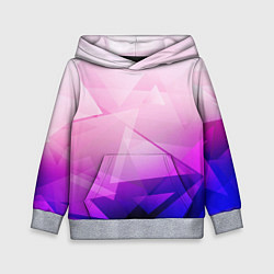 Детская толстовка Неоновая геометрия осколки