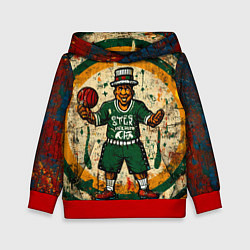 Толстовка-худи детская Бостон Селтикс кельт, цвет: 3D-красный