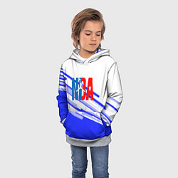 Толстовка-худи детская NBA geometry steel, цвет: 3D-меланж — фото 2