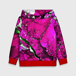 Детская толстовка Розовый треснувший камень