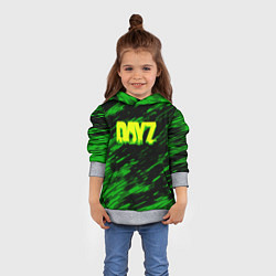 Толстовка-худи детская Dayz кислотное лого краски, цвет: 3D-меланж — фото 2