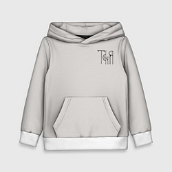 Детская толстовка Вязью Таня - чёрная надпись