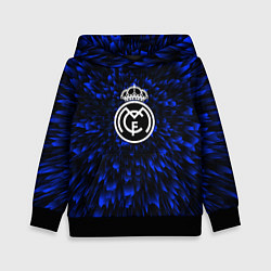 Толстовка-худи детская Real Madrid blue energy, цвет: 3D-черный