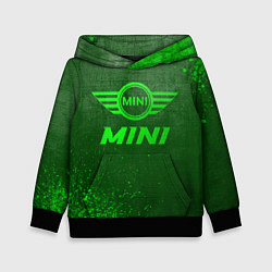 Толстовка-худи детская Mini - green gradient, цвет: 3D-черный