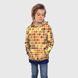 Толстовка-худи детская Осенняя палитра, цвет: 3D-синий — фото 2