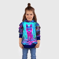Толстовка-худи детская Сказочный волчок, цвет: 3D-синий — фото 2