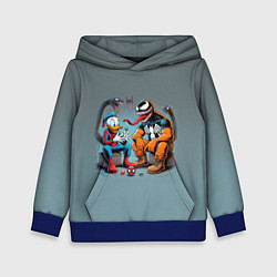 Толстовка-худи детская Two dudes - Venom and Spider-Duck, цвет: 3D-синий