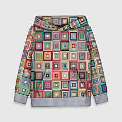 Детская толстовка Квадратная мозаика