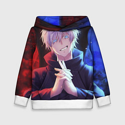 Толстовка-худи детская Аниме - магическая битва, цвет: 3D-белый