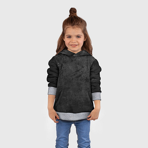 Детская толстовка Абстракция - dark grunge break / 3D-Меланж – фото 4
