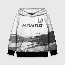 Толстовка-худи детская Honda - white gradient посередине, цвет: 3D-черный