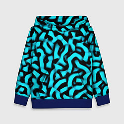 Детская толстовка Бирюзовая абстракция