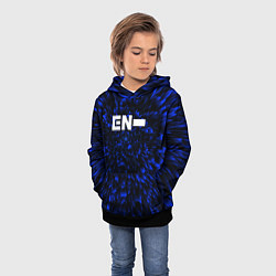 Толстовка-худи детская Enhypen blue energy, цвет: 3D-черный — фото 2