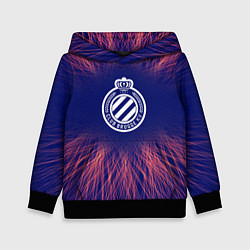 Толстовка-худи детская Club Brugge red energy, цвет: 3D-черный