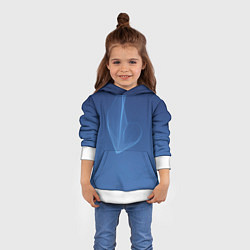 Толстовка-худи детская Холодное сердце, цвет: 3D-белый — фото 2