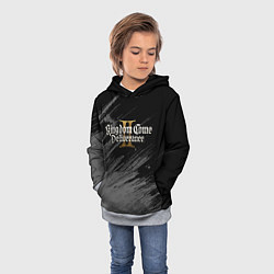 Толстовка-худи детская Kingdom come 2 - монохромный, цвет: 3D-меланж — фото 2