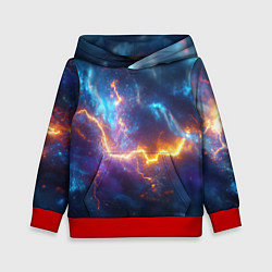 Детская толстовка Космическая молния текстура