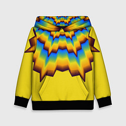 Детская толстовка Узоры на желтом
