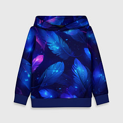 Детская толстовка Мерцающие перья - волшебные искры