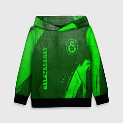 Толстовка-худи детская Galatasaray - green gradient вертикально, цвет: 3D-черный