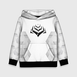 Толстовка-худи детская Warframe white poly, цвет: 3D-черный