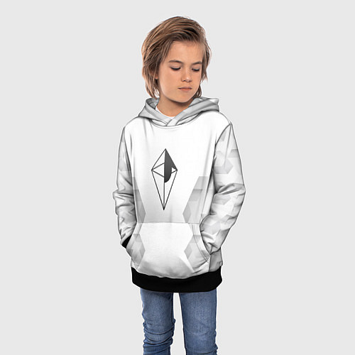 Детская толстовка No Mans Sky white poly / 3D-Черный – фото 3