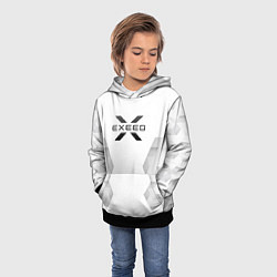 Толстовка-худи детская Exeed white poly, цвет: 3D-черный — фото 2