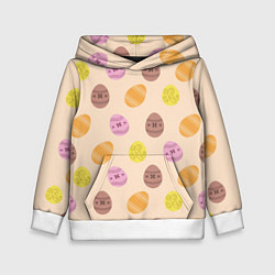 Детская толстовка Пасха цветные яйца