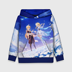 Толстовка-худи детская Aether and Lumine, цвет: 3D-синий